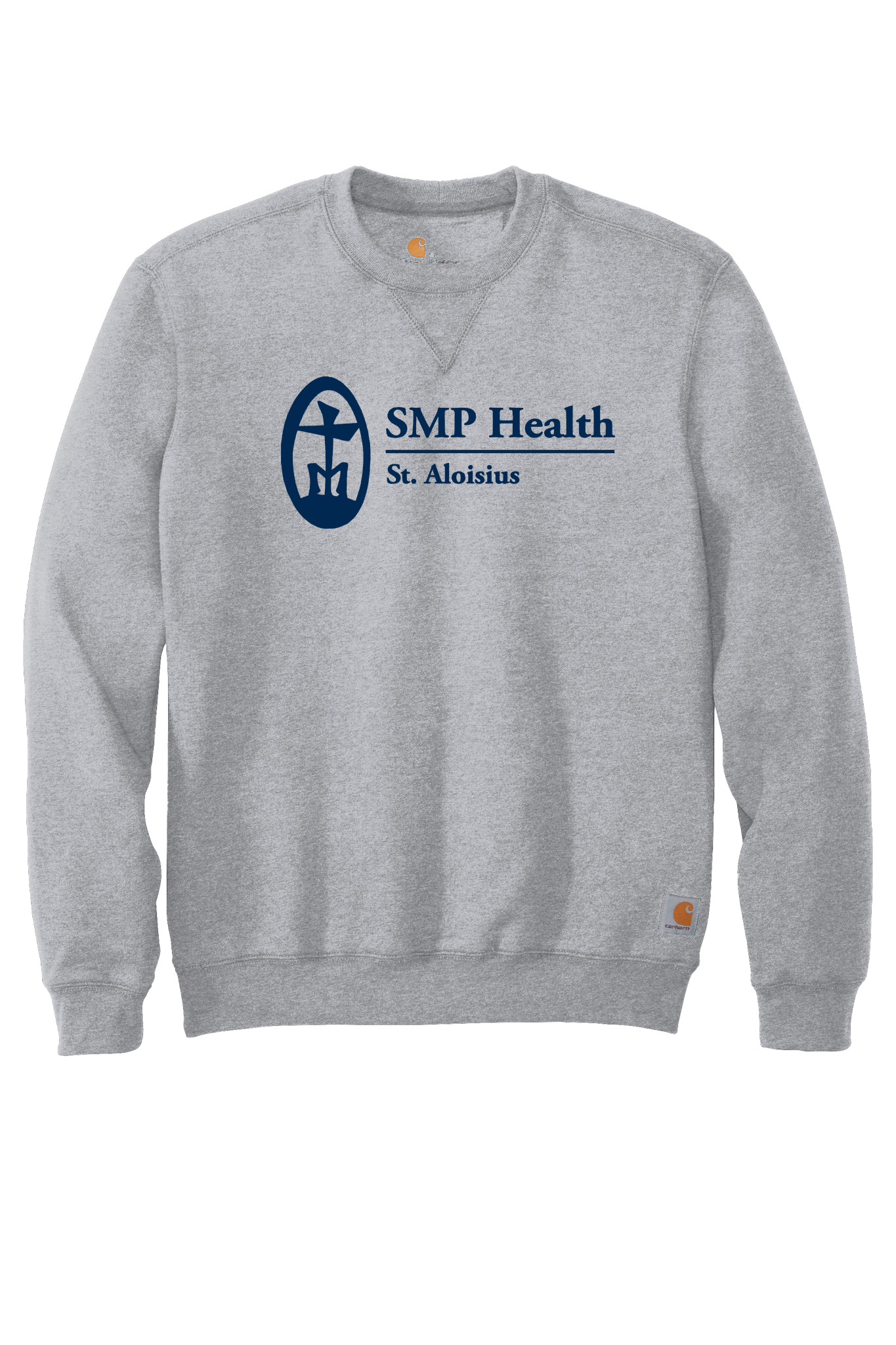 Midweight Carhartt Crewneck Sweatshirt Full Front Logo SMP