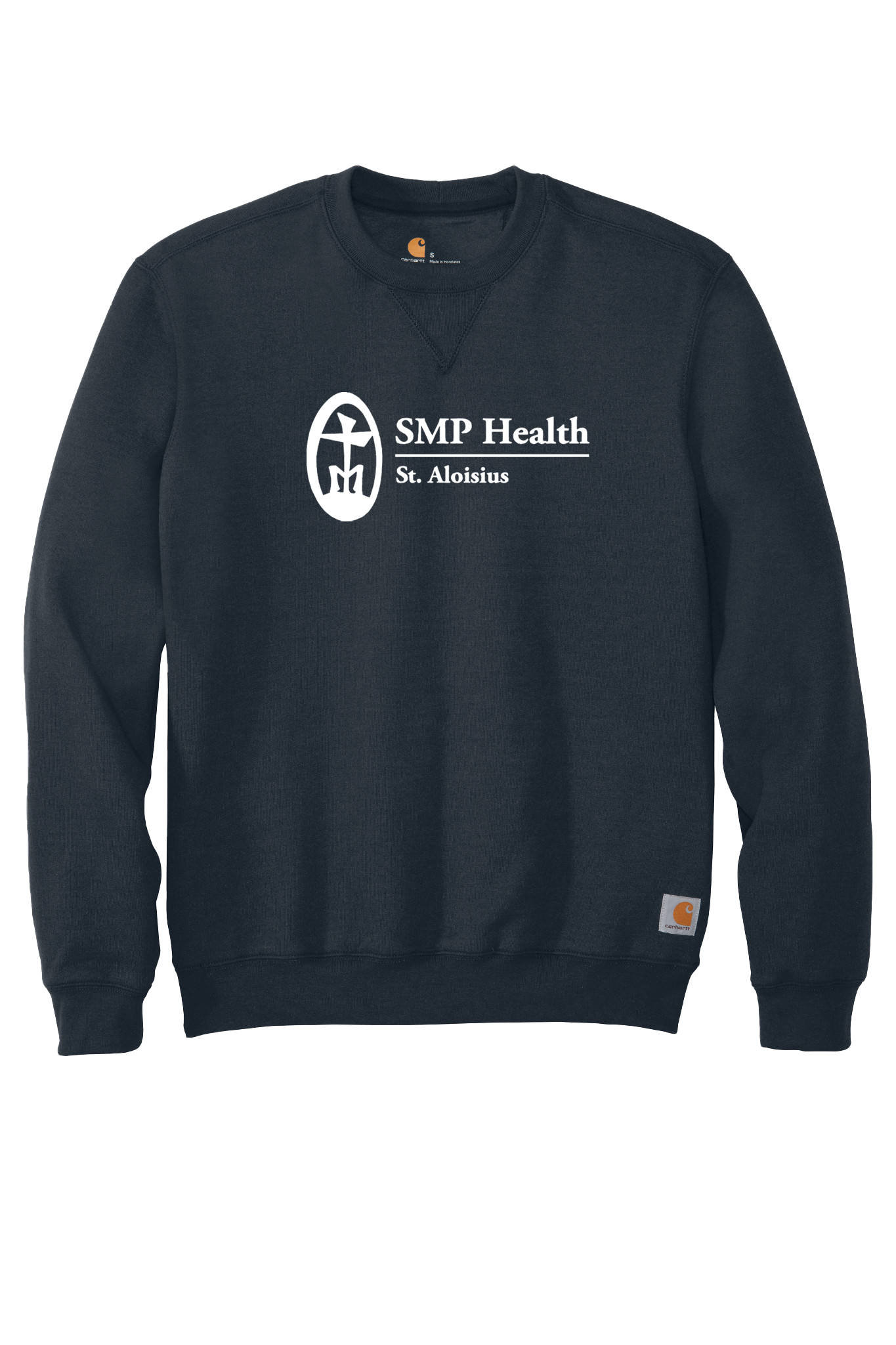 Midweight Carhartt Crewneck Sweatshirt Full Front Logo SMP