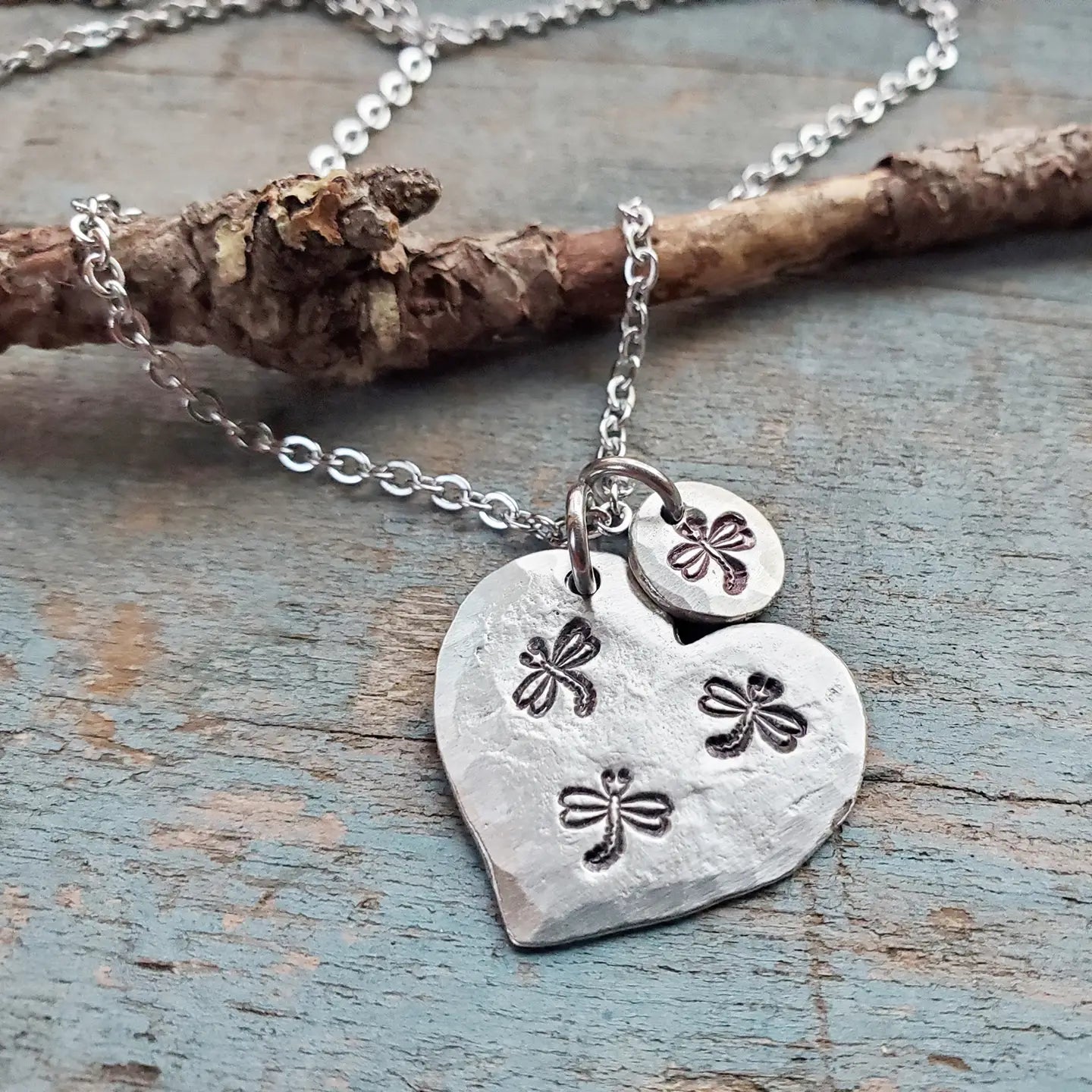 HandStamped 18" Pewter Necklace