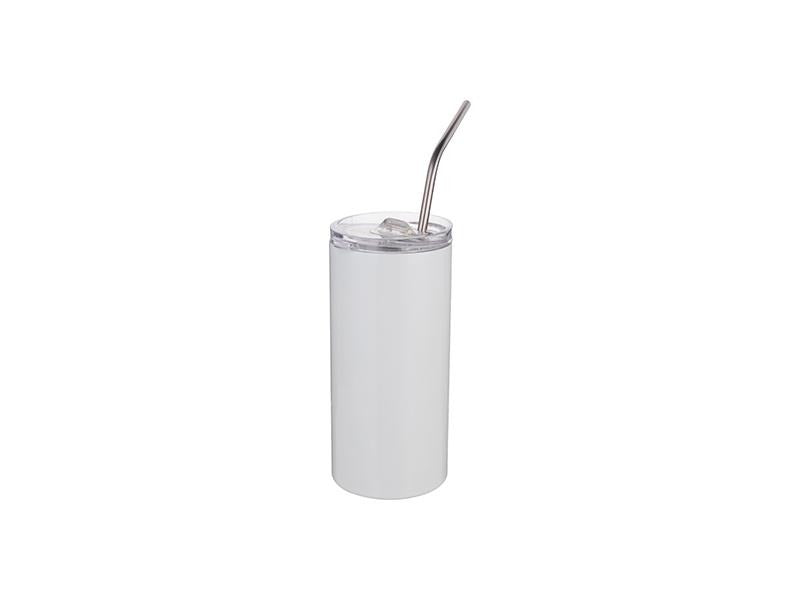 STAINLESS STEEL TUMBLER WITH STRAW & LID