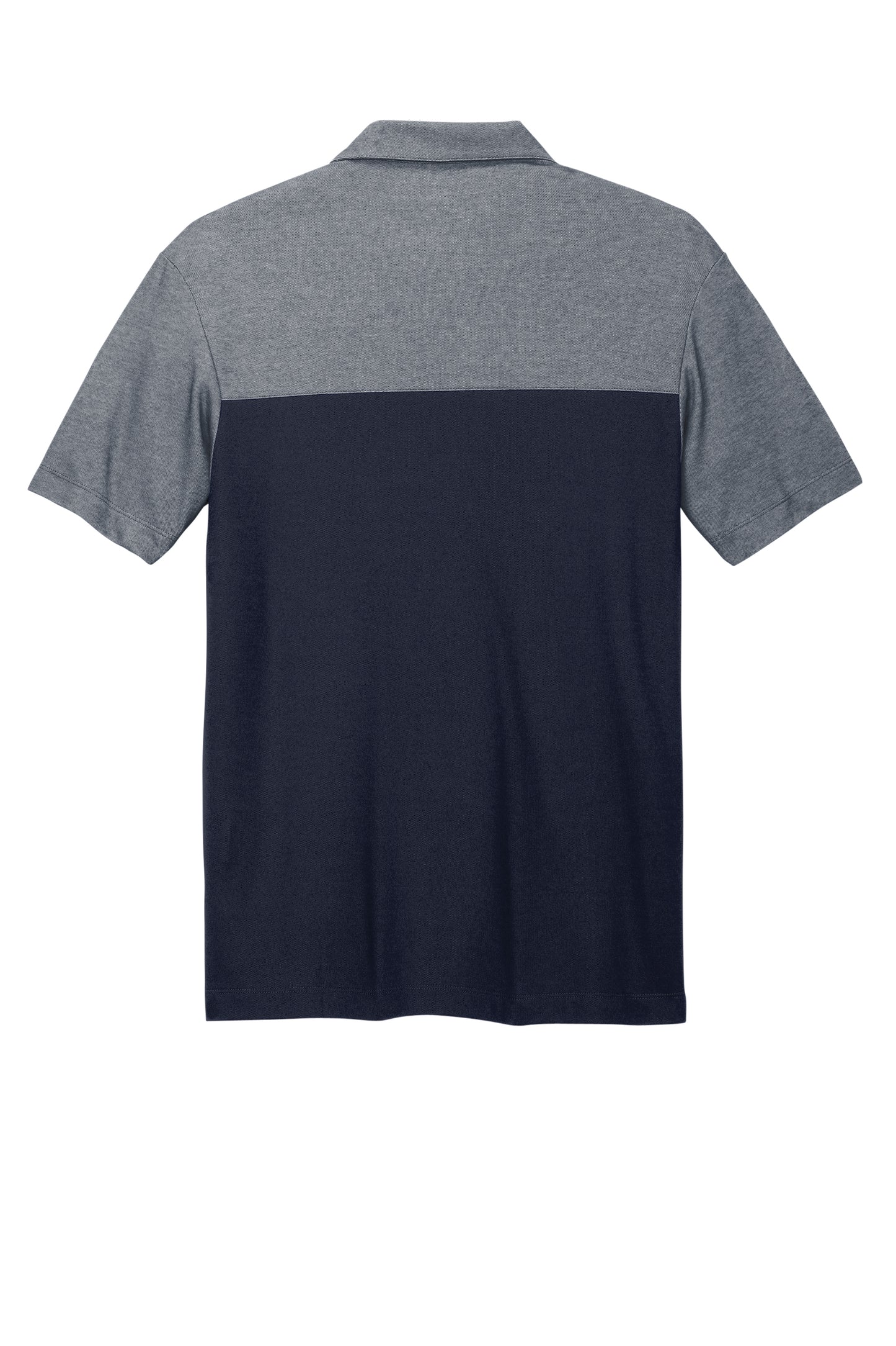 Mens Fine Pique Blend Blocked Polo