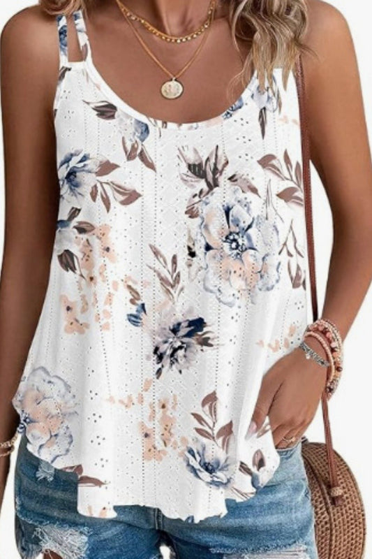 Eyelet Double Strap Tank