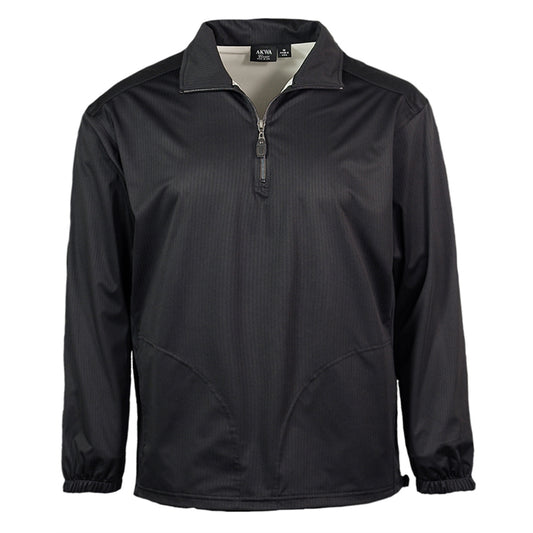 1/4 zip mens wind shirt with pockets