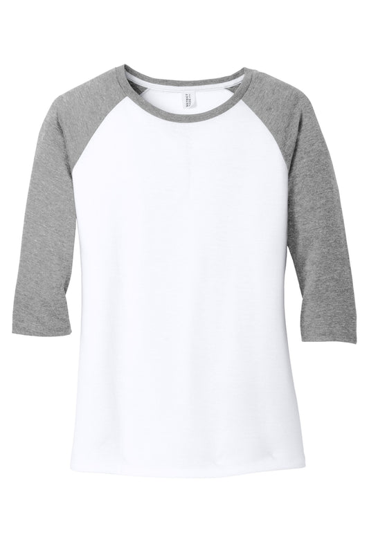 Womens Perfect Tri 3/4-Sleeve Raglan