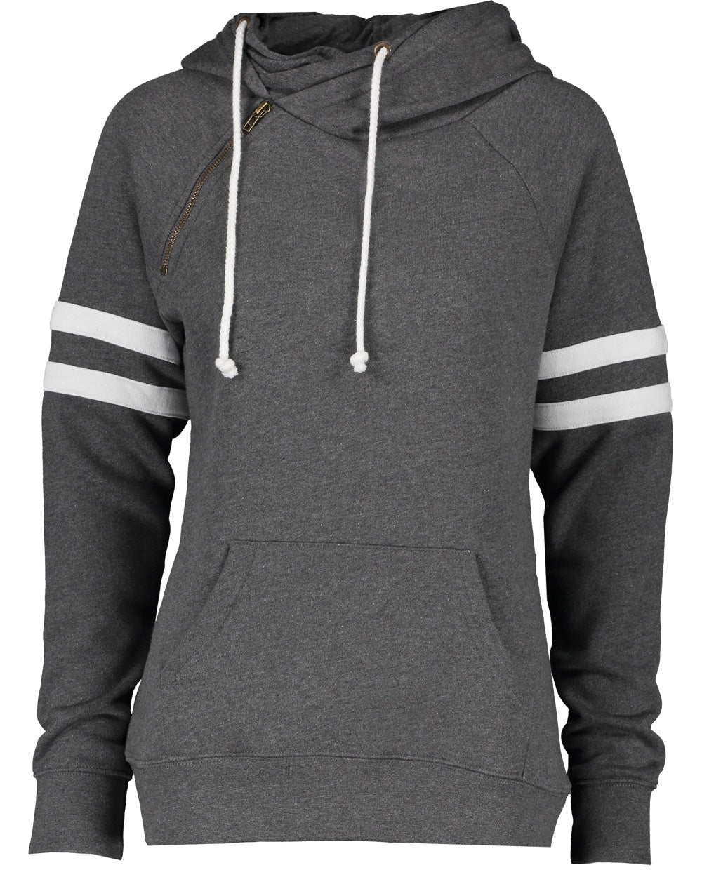 Ladies Varsity Double Hood Pullover