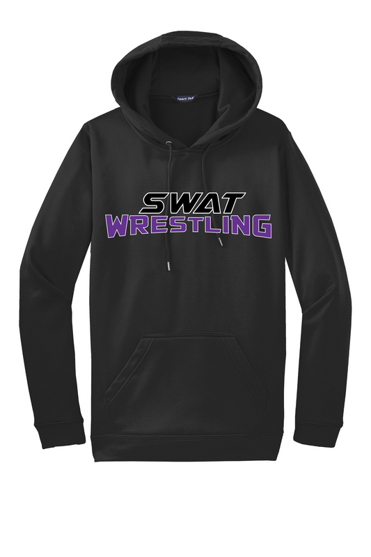 SWAT Wrestling Adult Sport Tek Fleece Hoodie-Words