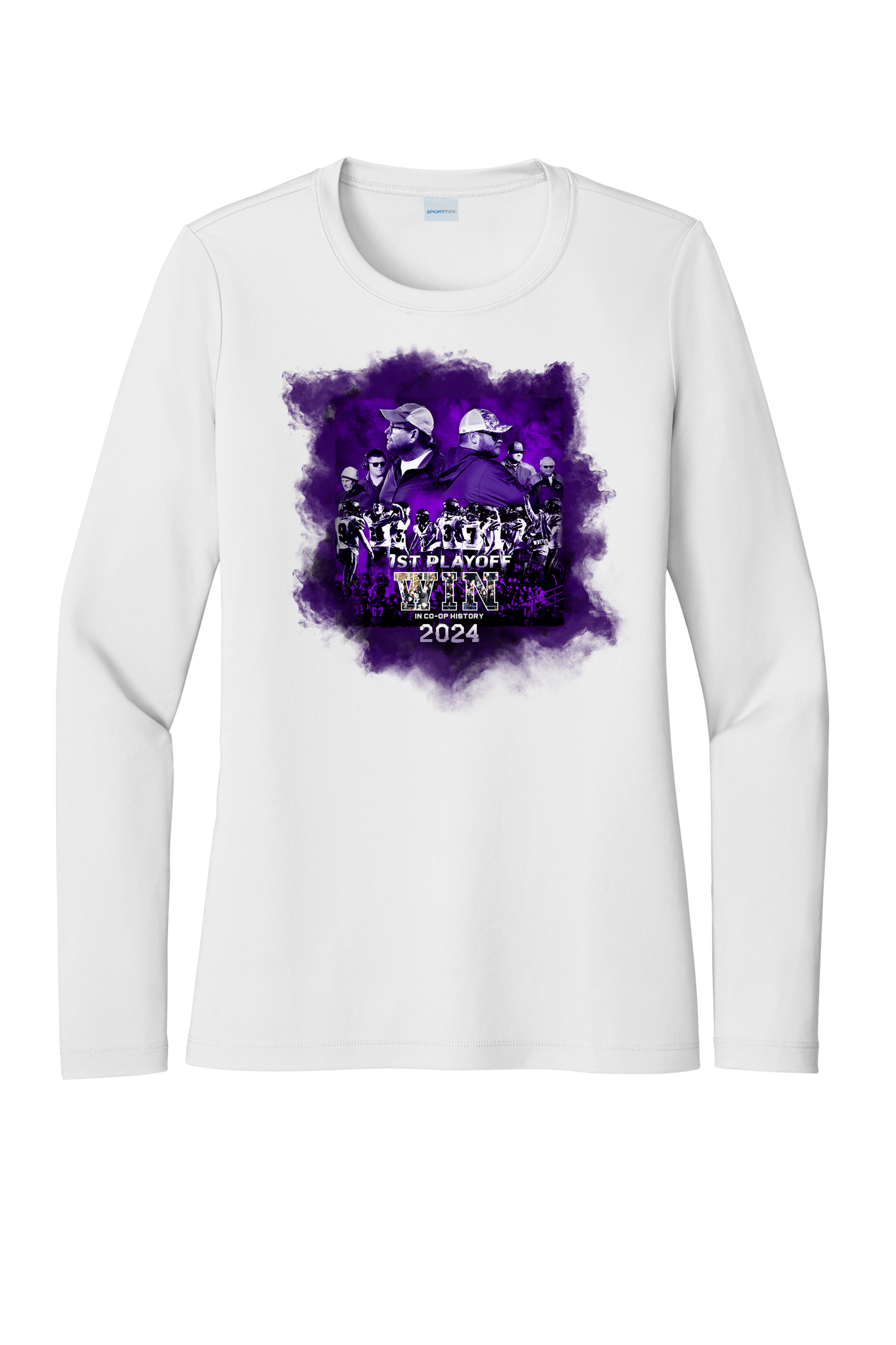 First Play Off Win Football 24' Ladies Long Sleeve Tee