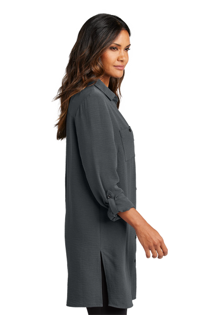 Ladies Textured Crepe Long Tunic