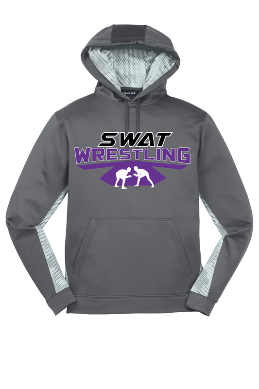 SWAT Wrestling Adult Colorblock Hooded Pullover - Mat