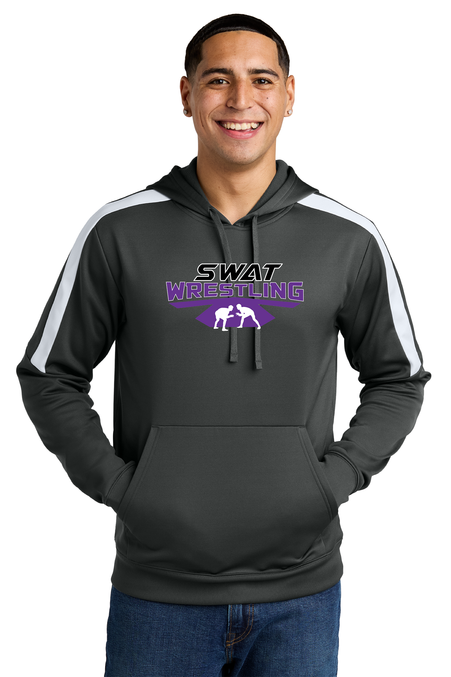 Swat Unisex Adult Fleece Pullover Hoodie-Mat