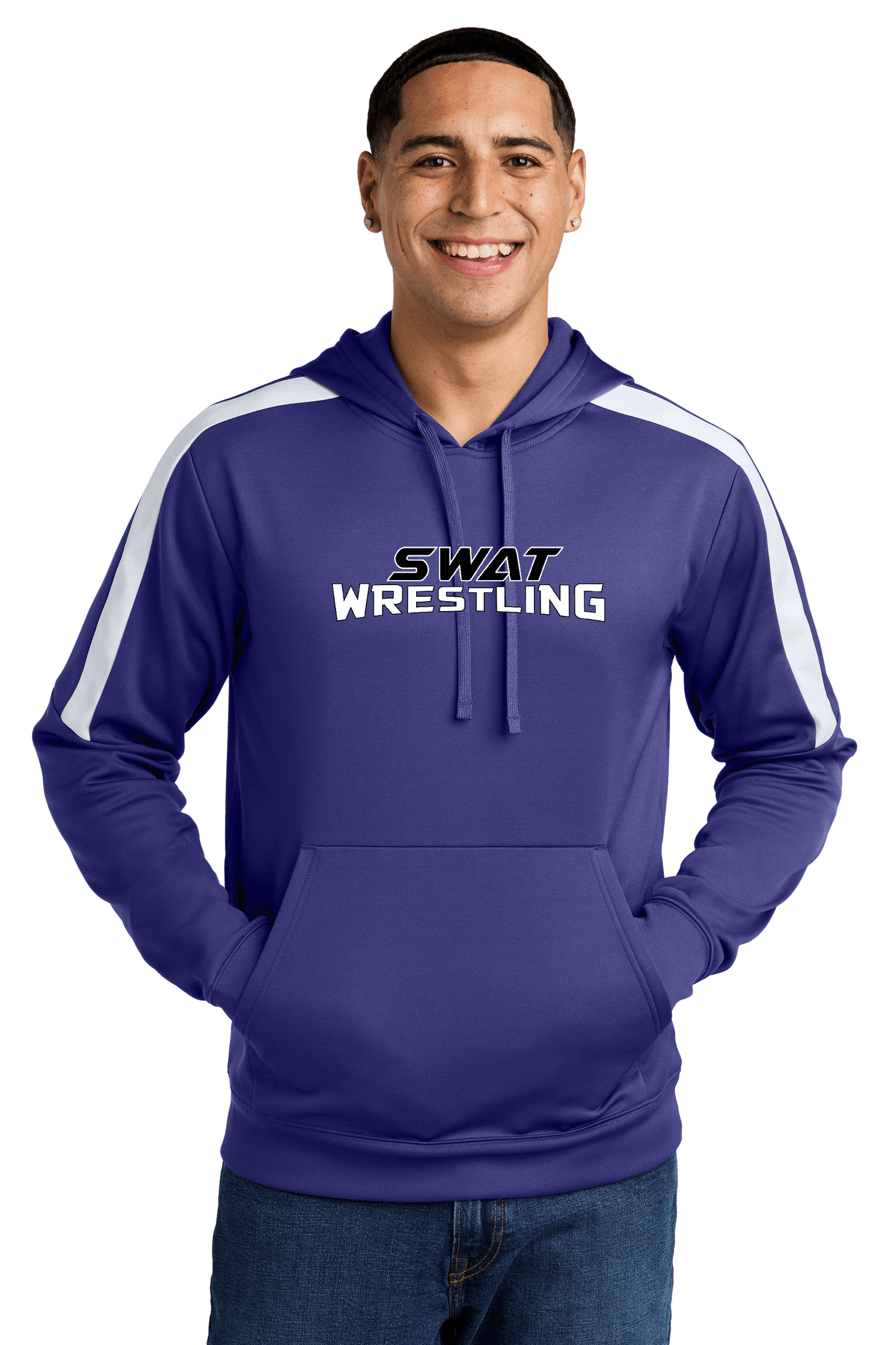 Swat Unisex Adult Fleece Pullover Hoodie-Words