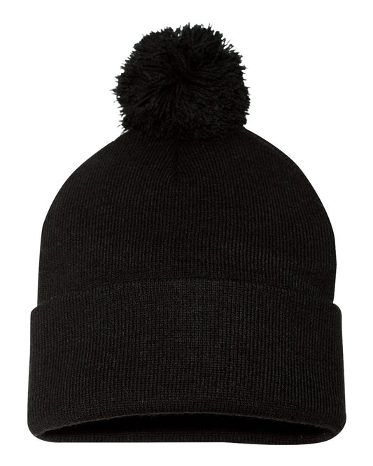 Pom-Pom Cuffed Beanie