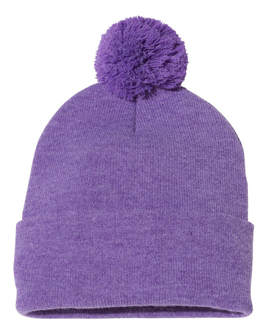Pom-Pom Cuffed Beanie