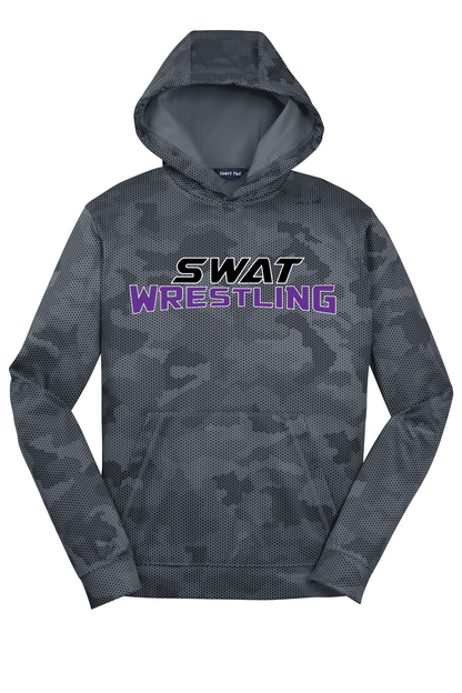 SWAT Wrestling - Youth Camo Hex Fleece Hooded Pullover