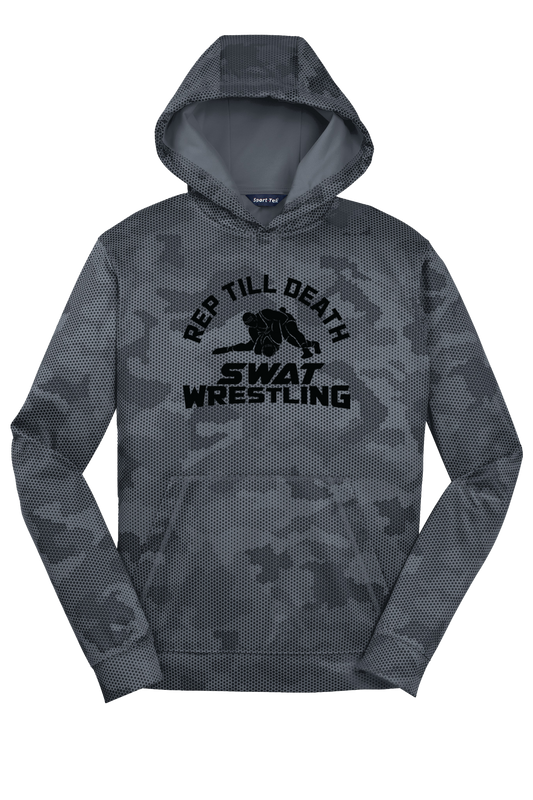 SWAT Wrestling Adult Camo Hex Fleece Hooded Pullover - RTD