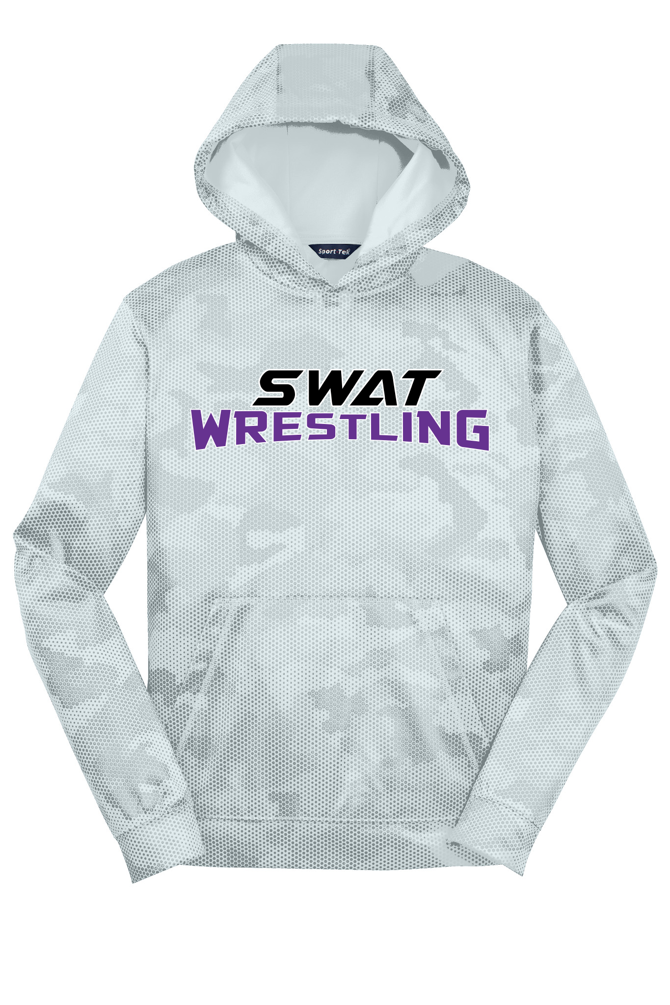 SWAT Wrestling - Youth Camo Hex Fleece Hooded Pullover