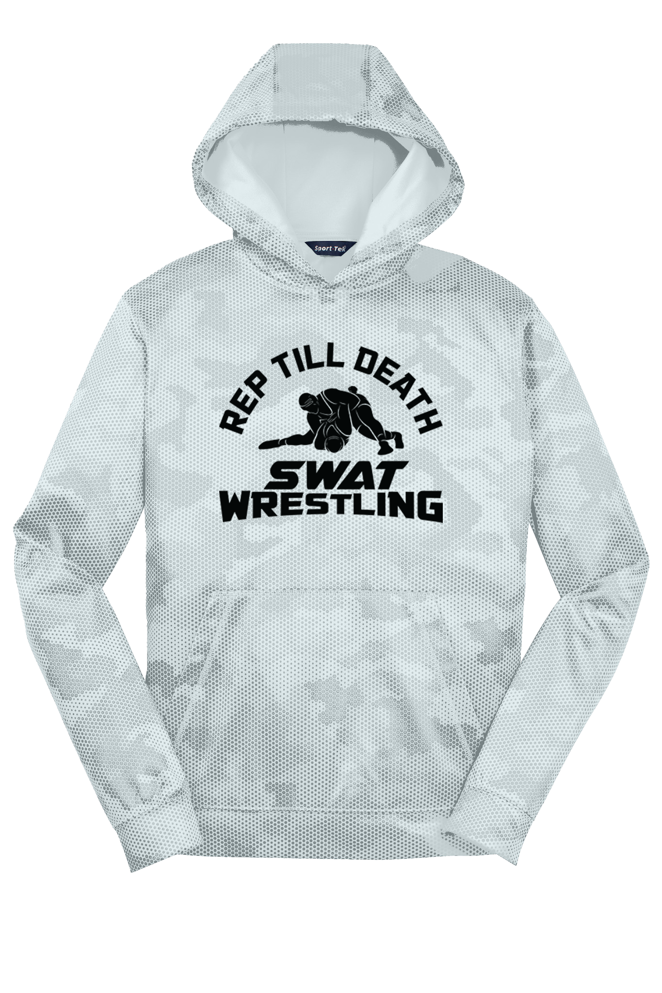 SWAT Wrestling - Youth Camo Hex Fleece Hooded Pullover - RTD