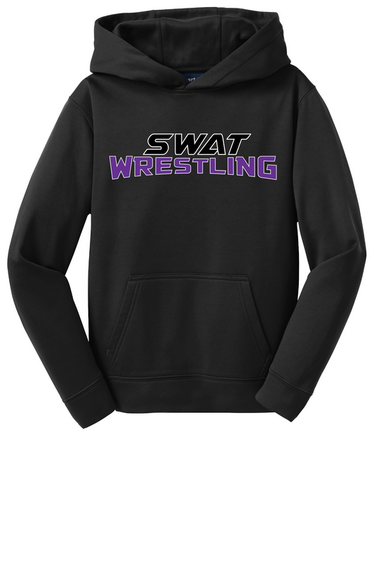 SWAT Wrestling Youth Sport Tek Fleece Hoodie - Words