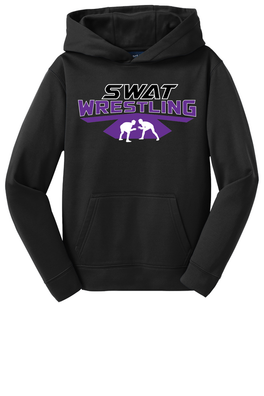 SWAT Wrestling Youth Sport Tek Fleece Hoodie - Mat