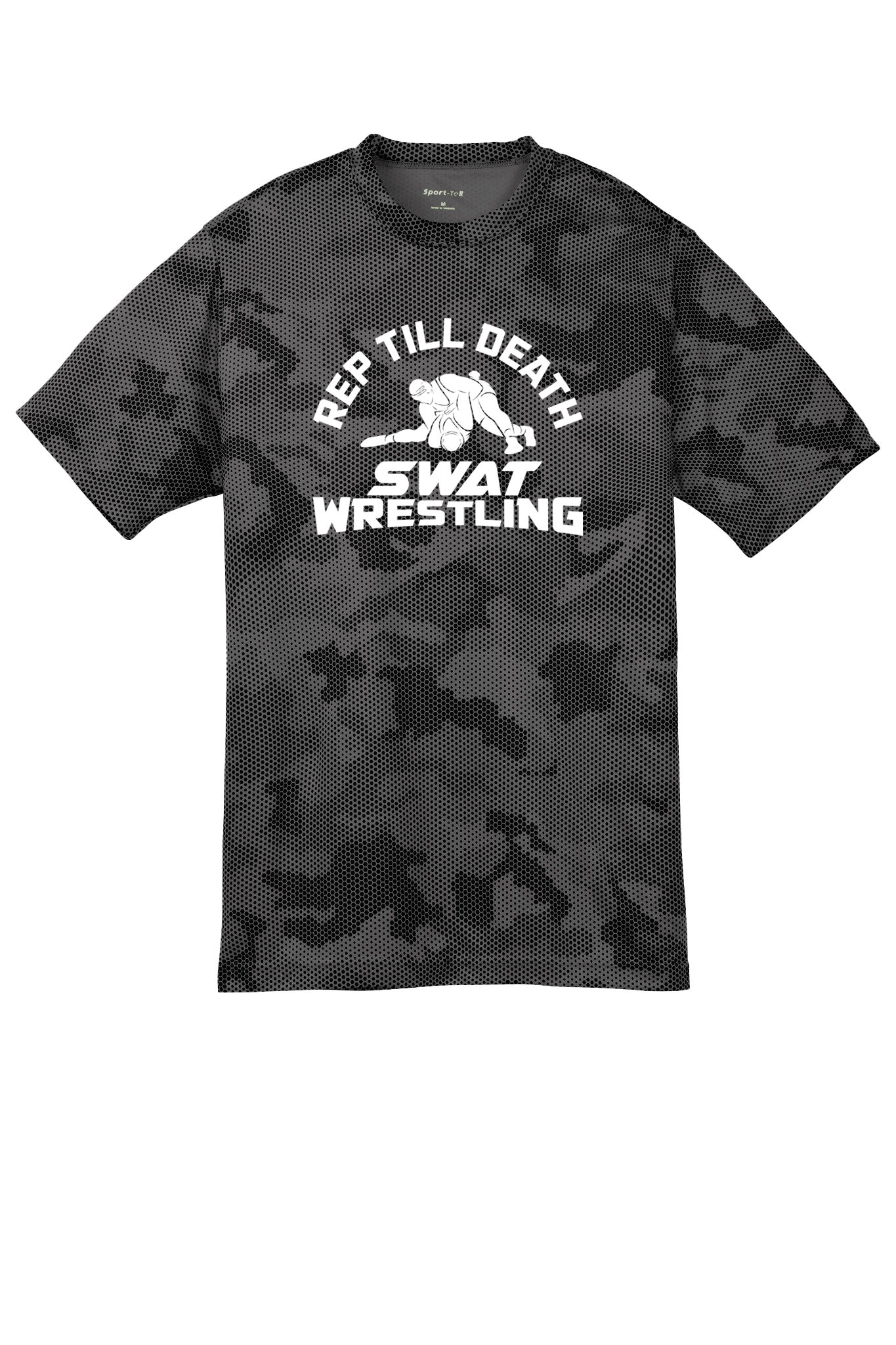 SWAT Wrestling Youth Camo Hex Tee - RTD