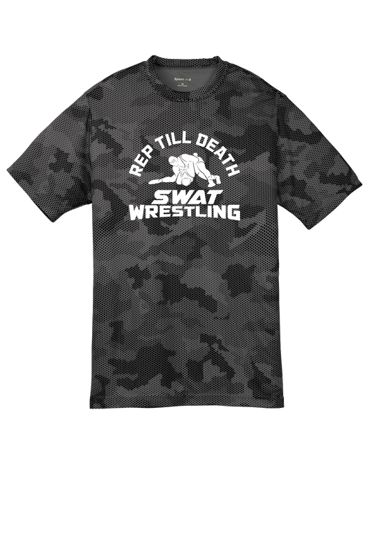 SWAT Wrestling Youth Camo Hex Tee - RTD