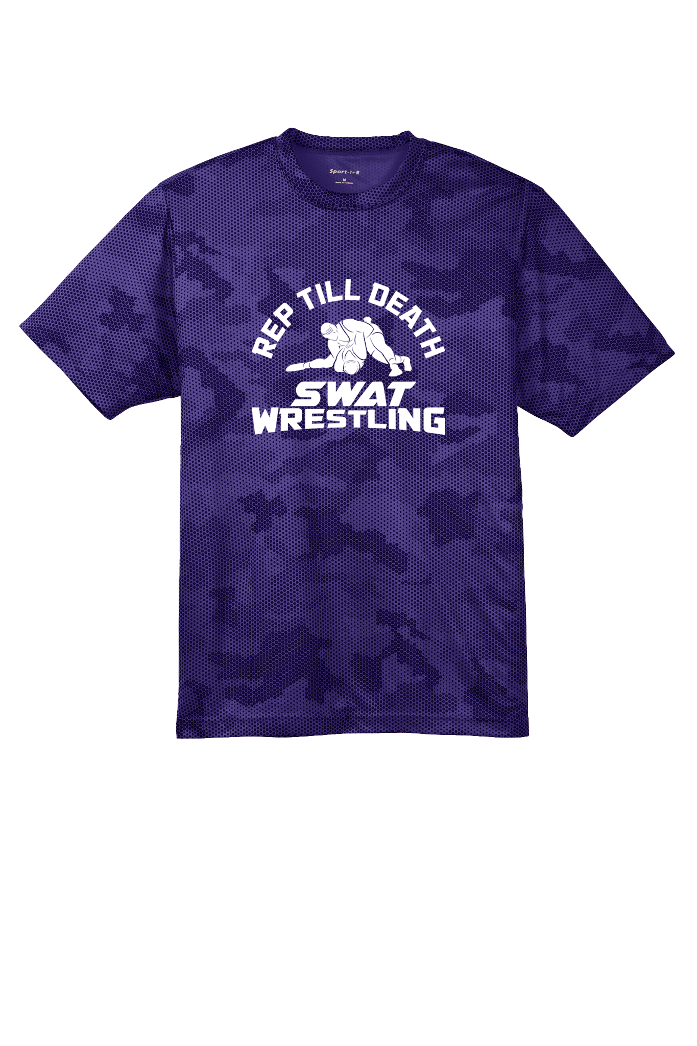 SWAT Wrestling Youth Camo Hex Tee - RTD