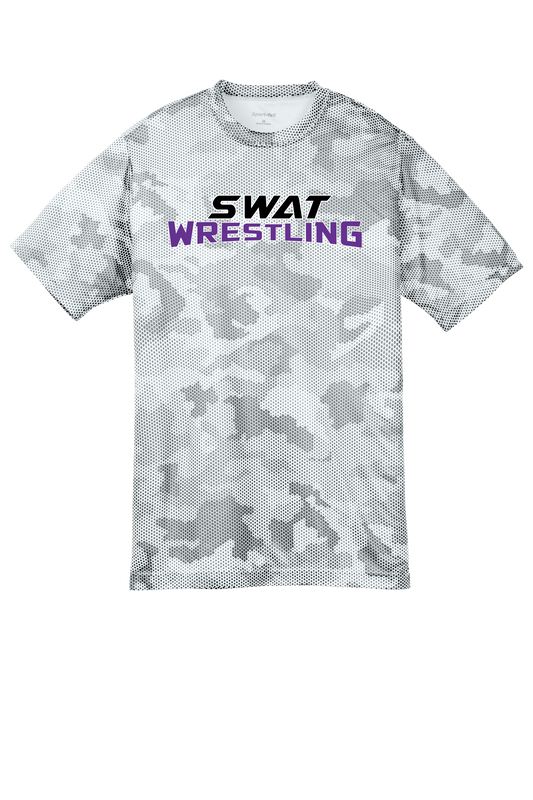 SWAT Wrestling Youth Camo Hex Tee - Words