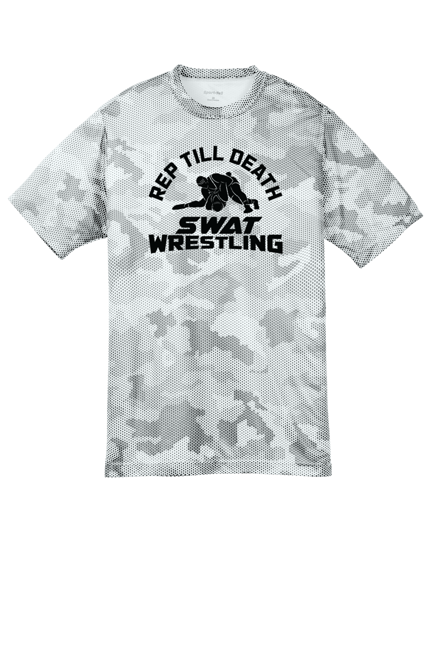 SWAT Wrestling Youth Camo Hex Tee - RTD