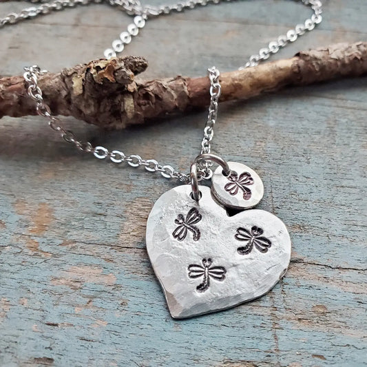 HandStamped 18" Pewter Necklace