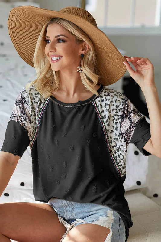 Leopard Snake Ladies Top